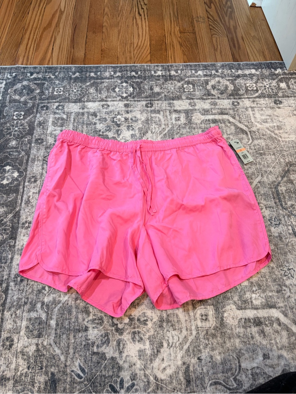 crown & ivy beach Neon Pink Athletic Drawstring Shorts
